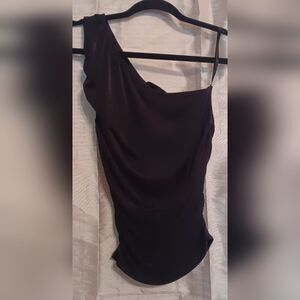 21 Saints one shoulder black top
